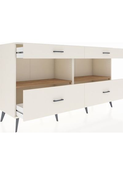 Hyperion Konsol 2 Raflı 4 Çekmeceli 176x44x99 Aytaşı-çam/aytaşı Aytaşı-çam/aytaşı