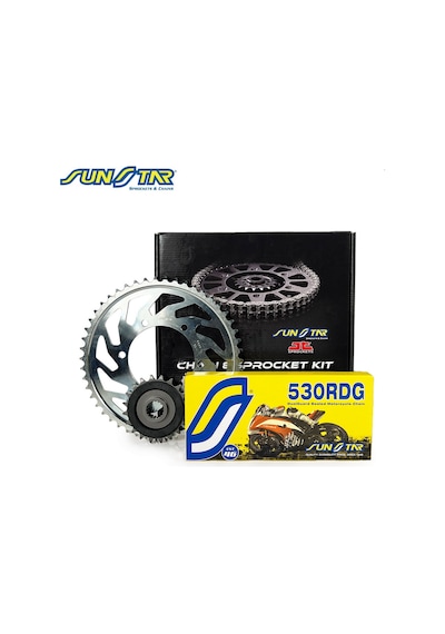 Zincir Dişli Seti Honda Cbf 1000cc Zincir: Sunstar 530rdg Çelik-120 Ön-arka Dişli: Jt 16t-43t 2006-2010 16765230