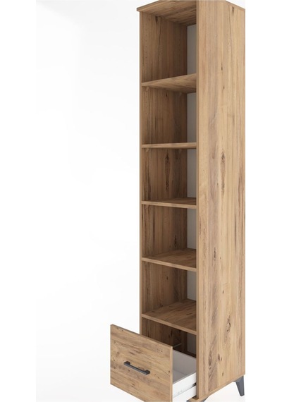 Hyperion Dolap 5 Raflı Tek Çekmeceli 44x44x221 Çam-çam Atlas Çam