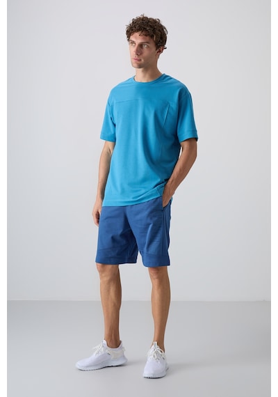 Tommy Life Petrol Mavi Pamuklu Kalın Yumuşak Dokulu Oversize Fit Basic Erkek T-shirt - 88349 Petrol Mavi Tommy Life Petrol Mavi Pamuklu Kalın Yumuşak Dokulu Oversize Fit Basic Erkek T-shirt - 88349 Petrol Mavi