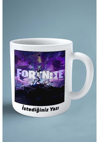 Fortnite Oyun Baskılı Kupa Bardak Çift Taraflı Baskı Kişiye Özel Model 17 Çok Renkli