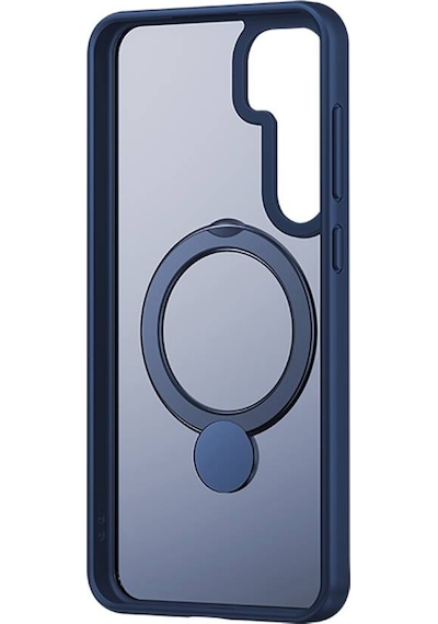 Galaxy S25 Kılıf M-safe Şarj Uyumlu Benks Standlı Mist Protective Kapak Mavi
