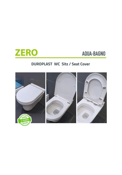 Aqua Bagno / Otomatik Kapanma Sistemli Klozet Kapağı, Antibakteriyel, Ab'de Üretilmiştir, Çıkarılabilir Duroplast Diğer