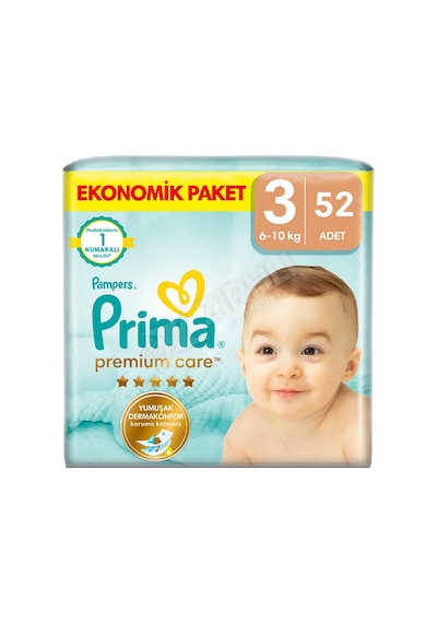 3 Adet Prima Premium Care Eko Paket No:3 52'li