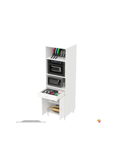 Modilayn Ennet 60x194.6x48 Cm Fırın / Mikrodalga Dolabı 1 Çekmece, 2 Kapaklı. Mutfağınıza Yer Açın Beyaz Modilayn Ennet 60x194.6x48 Cm Fırın / Mikrodalga Dolabı 1 Çekmece, 2 Kapaklı. Mutfağınıza Yer Açın Beyaz