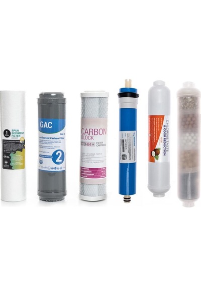 Açık Kasa Arıtma Cihazları Için 6'Lı Filtre Seti 10 Aşamalı