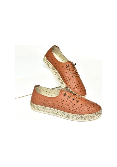 Fox Shoes U555100103 Taba Hakiki Deri Günlük Kadın Ayakkabı Taba-hakiki Deri Taba