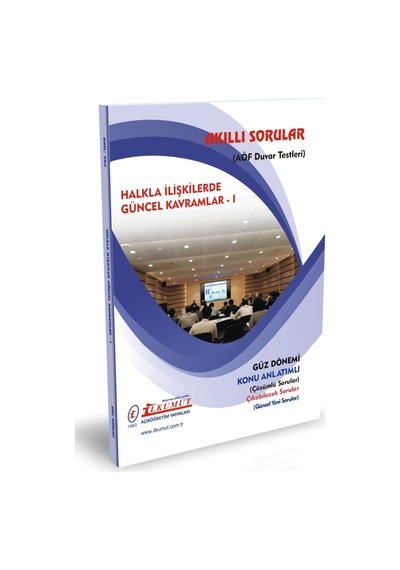 İlkumut Yayınları - Halkla İlişkilerde Güncel Kavramlar - 1 - Konu Anlatımlı - Çözümlü Sorular