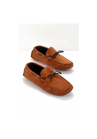 Bambi Taba Leather Erkek Loafer Ayakkabı E01549913402 Taba