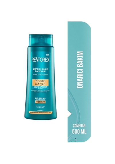 Keratin & Argan Onarıcı Saç Bakım Şampuanı 500ml
