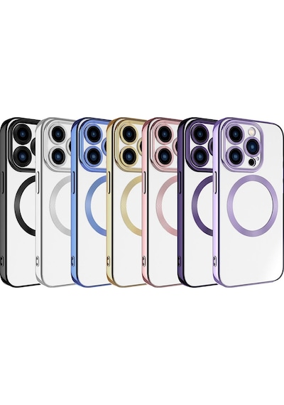 Apple Uyumlu iPhone 15 Pro Max Kılıf Magsafe Wireless Şarj Özellikli Zore Setro Silikon