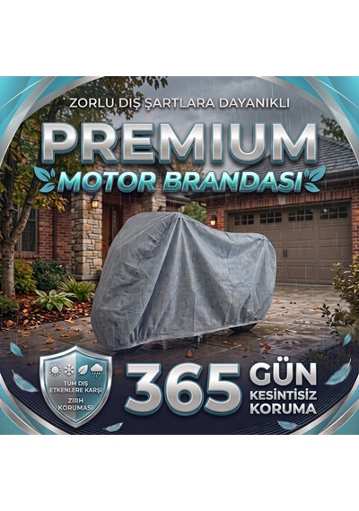 Falcon Cooper 50 Uyumlu Premium Motosiklet Brandası İçi Miflonlu Çizmez Su Geçirmez Branda 2xl