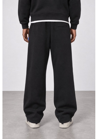 Respire Erkek Basic Panda Baggy Eşofman Altı Siyah