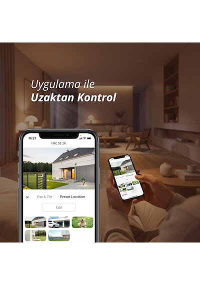 Ezviz H8c Se 3mp 2k 360 Dönebilen Dış Mekan Wi-fi Güvenlik Kamerası, Yatay Ve Dikey Hareketli, İnsan Algılama, Gece Görüşü