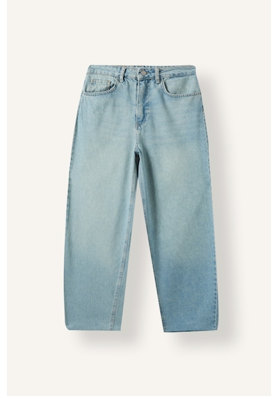 Defacto %100 Pamuk Barrel Fit Normal Bel Jean Pantolon I2379ax26aunm85 İndigo-nm85