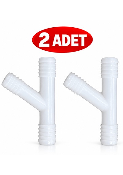 Klima Y Ek Hortum Bağlantı Aparatı 2 Adet Plastik Y Bağlantı Parçası 1