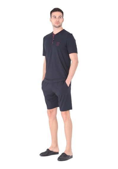 Moda Dua D's Damat 221003 Pijama Takımı 3'lü Set Lacivert