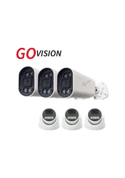 6 Adet 2mp Ahd Güvenlik Kamerası Full Hd, Gece Görüşlü