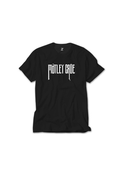 Mötley Crüe Logo Siyah Tişört Siyah