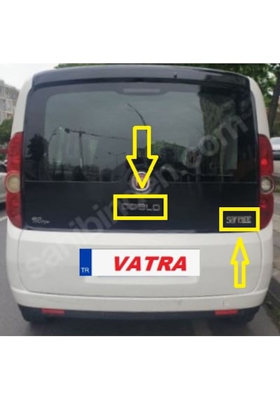 Doblo Combi 1.3 Multijet Dynamic 2010-2017 Safeline Ve Doblo Krom Bagaj Yazı Set