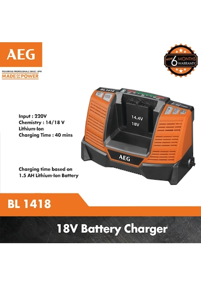 Aeg Bl 1418 Şarj Cihazı 18v