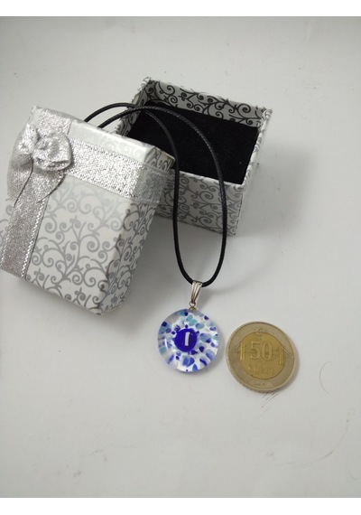 Cam Harf Kolye – Handmade El Yapimi Murano– (I) Harfi Modeli Ürü Kırmızı