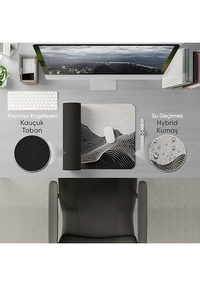 90x40 Cm Xxl Gaming Mouse Pad High Density Hybrid Kumaş Yüksek Çözünürlüklü Baskı Fare Altlığı Oyuncu Mousepad Mountain İzohips