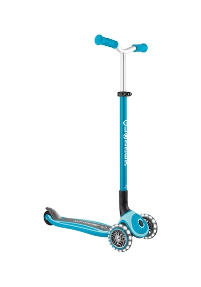 Globber Master Işıklı Katlanabilir Scooter - Okyanus Mavisi Mavi