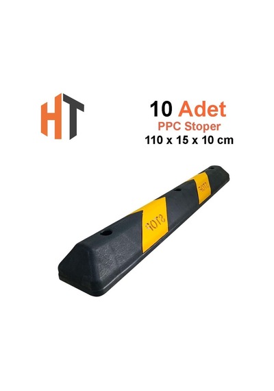 Plastik Oto Park Araç Stoperi 110 Cm 10'lu İndirimli Set