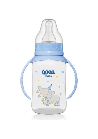 Wee Baby Klasik Kulplu Pp Biberon 150 Ml ve 270 Ml Biberon Seti - Mavi