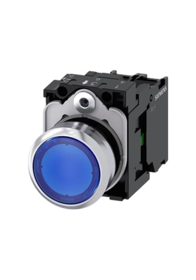 Siemens 3su1156-0ab50-1ba0 - 22mm Metal 230vac Mavi Yay Dönüşlü Buton
