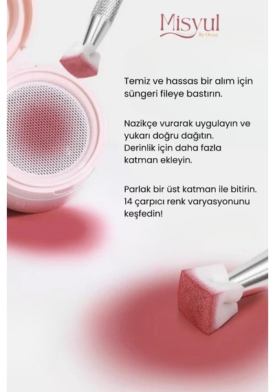Ocean 200'lü Kalemli Ombre Ve Nail Art Sünger Seti Kalemli Asu-301s