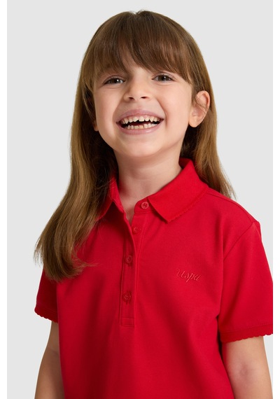 U.s. Polo Assn. Kız Çocuk Kırmızı Tişört Basic 50328218-vr030 Kirmizi