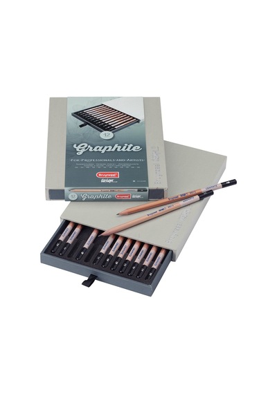 Bruynzeel Design Graphite 12'li Dereceli Eskiz Kalem Seti