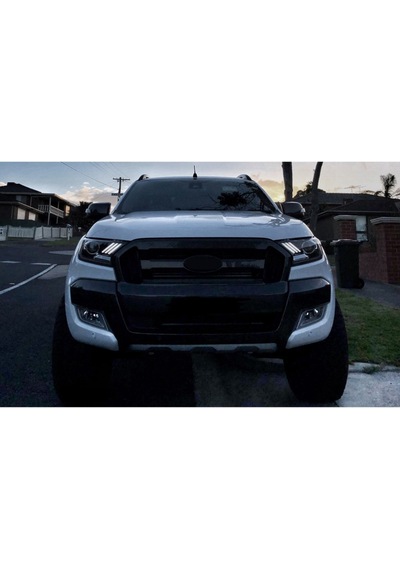 Ducki Ford Ranger 2016-2022 Ledli Mustang Tipi Far Siyah