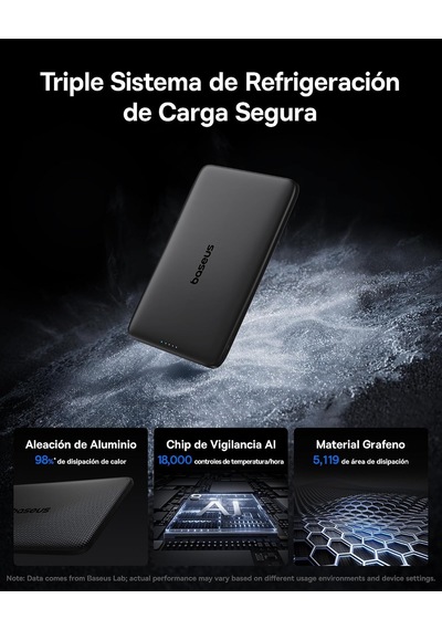 Am41 Picogo 0.3'' Ultra İnce 5000mah Magsafe Kablosuz Powerbank, Siyah