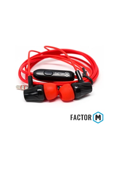 Factor M Fm 03 Kulakiçi Mikrofonlu Kablolu Kulaklık Kırmızı Fmfm03kk