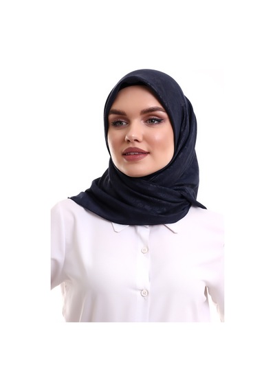 Kofra Desenli Baş Örtü - Siyah
