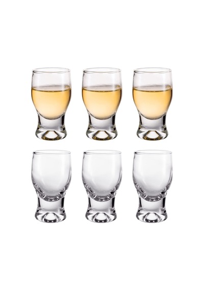Tr 6'li Paket Shot Bardağı Seti, Cam Shot Bardakları, Sevimli Shot Bardakları, 56,7 Ml Şeffaf Shot Bardakları, Dü Genel