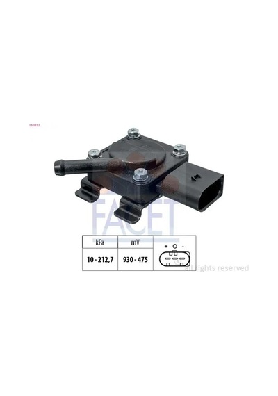 Bmw 116d F21 Egzoz Basinc Sensoru 2012-2014 Facet 103312