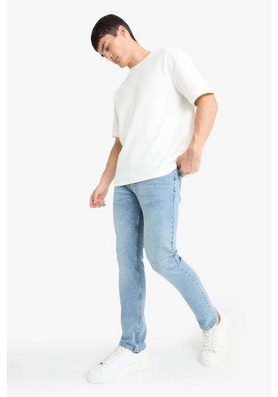 Defacto Pedro Slim Fit Dar Kalıp Normal Bel Dar Paça Jean Pantolon G2614ax25aunm39 Mavi