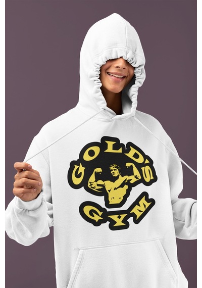 Sevbano Gold's Gym Arnold Tasarım Baskılı Unisex Oversize Bodybuilding Fi beyaz Sevbano Gold's Gym Arnold Tasarım Baskılı Unisex Oversize Bodybuilding Fi beyaz