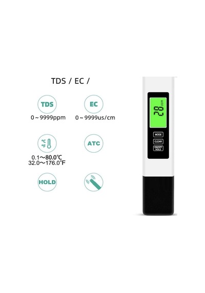 Dijital Tds-ec Ve Sıcaklık Ölçer - 05700010