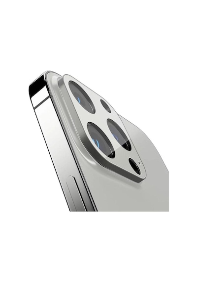 Spigen Apple Uyumlu iPhone 13 Pro Max / Apple Uyumlu iPhone 13 Pro İle Uyumlu Kamera Lens Cam Ekran Koruyucu Glas.tr Optik 2 Adet Silver