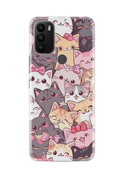 General Mobile Gm 21 Plus Kılıf Boutique Baskılı Resimli Harika Kediler Pcode -077