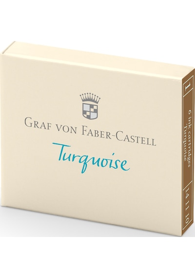 Graf Von Faber-Castell 6'lı Kartuş Turkuaz