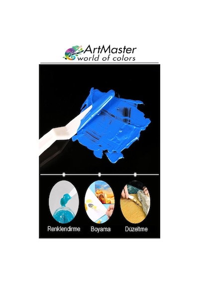 Plastik 17 Hazneli Resim Paleti Ve 5 Li Plastik Spatula Seti 1 Paket Sanatsal Ressam Paleti Plastik Palet Bıçağı
