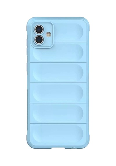 Samsung Galaxy Uyumlu  A05 Kılıf Optimum Silikon - Sky Blue Sarı