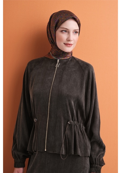 Armine Sura İpek Eşarp 2026-2027 - Sonbahar Kış-asm9609 Kiremit-Yeşil