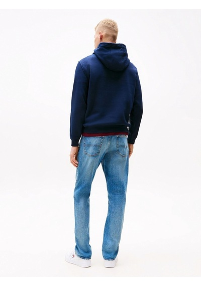 Tommy Hilfiger Tjm Reg S Flag Hoodıe Erkek Mavi Sweatshirt - Dm0dm20742